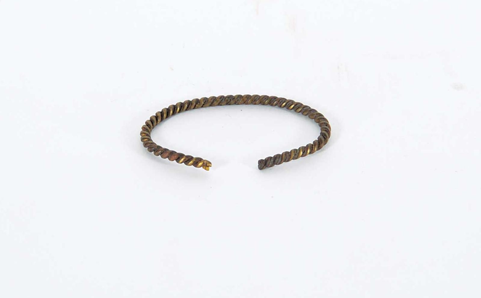 First Nations Basket School - Mini Brass Trade Bracelet