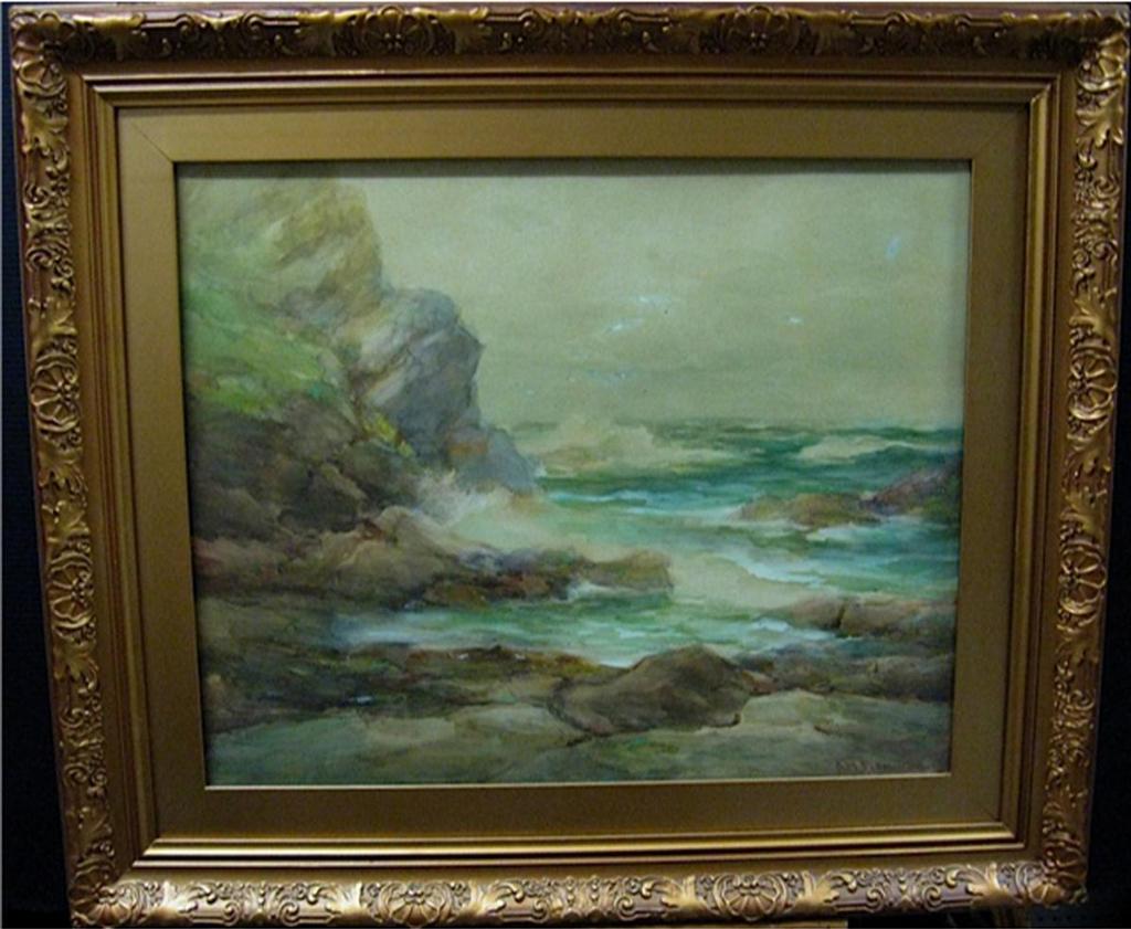 Arthur M. Fleming (1878-1929) - Coastal Scene (Cliff)