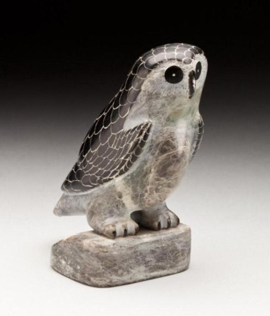 Simeonie Kowjakoolook (1906-1985) - Owl on a base