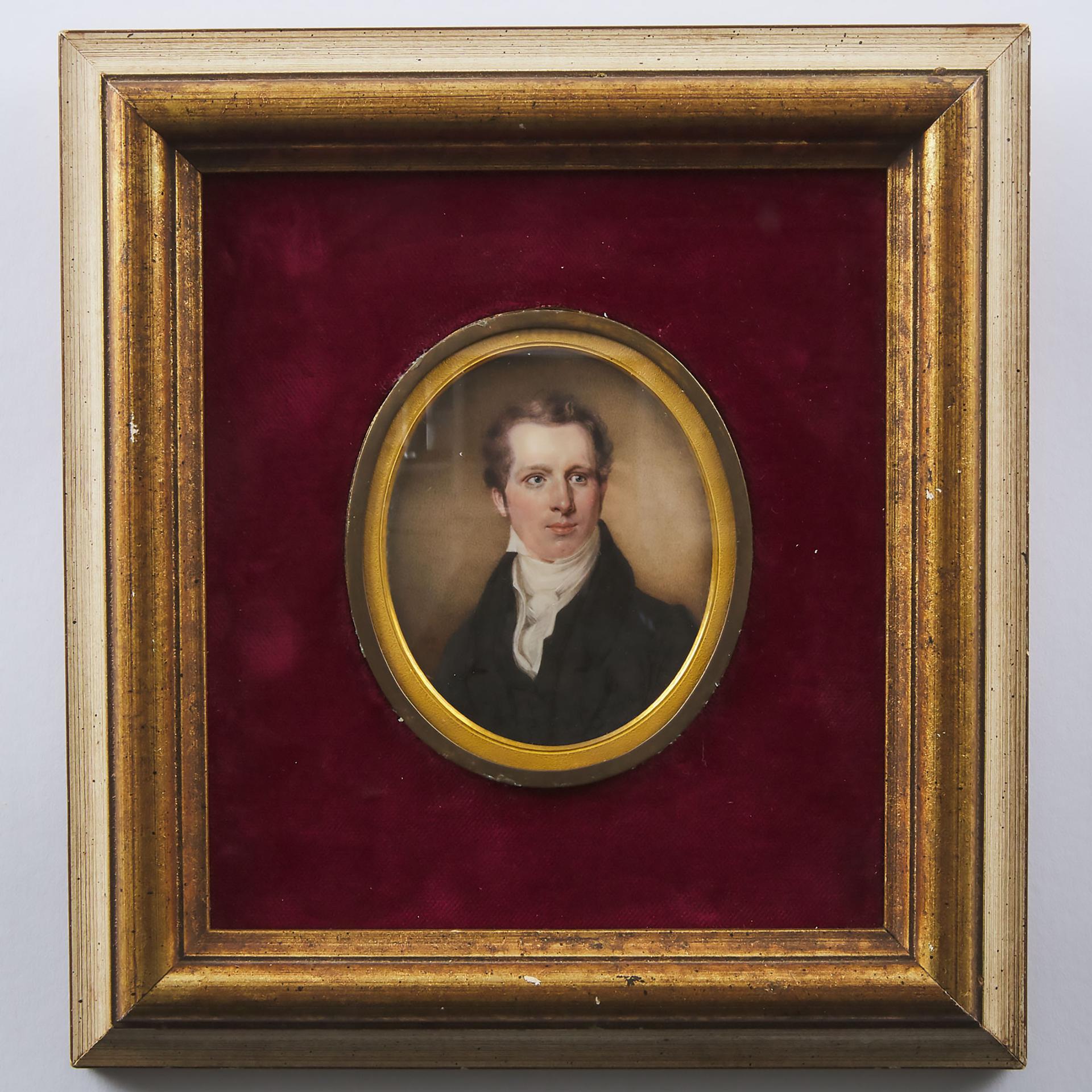 John Turmeau - Portrait Miniature Of W. M. Tart