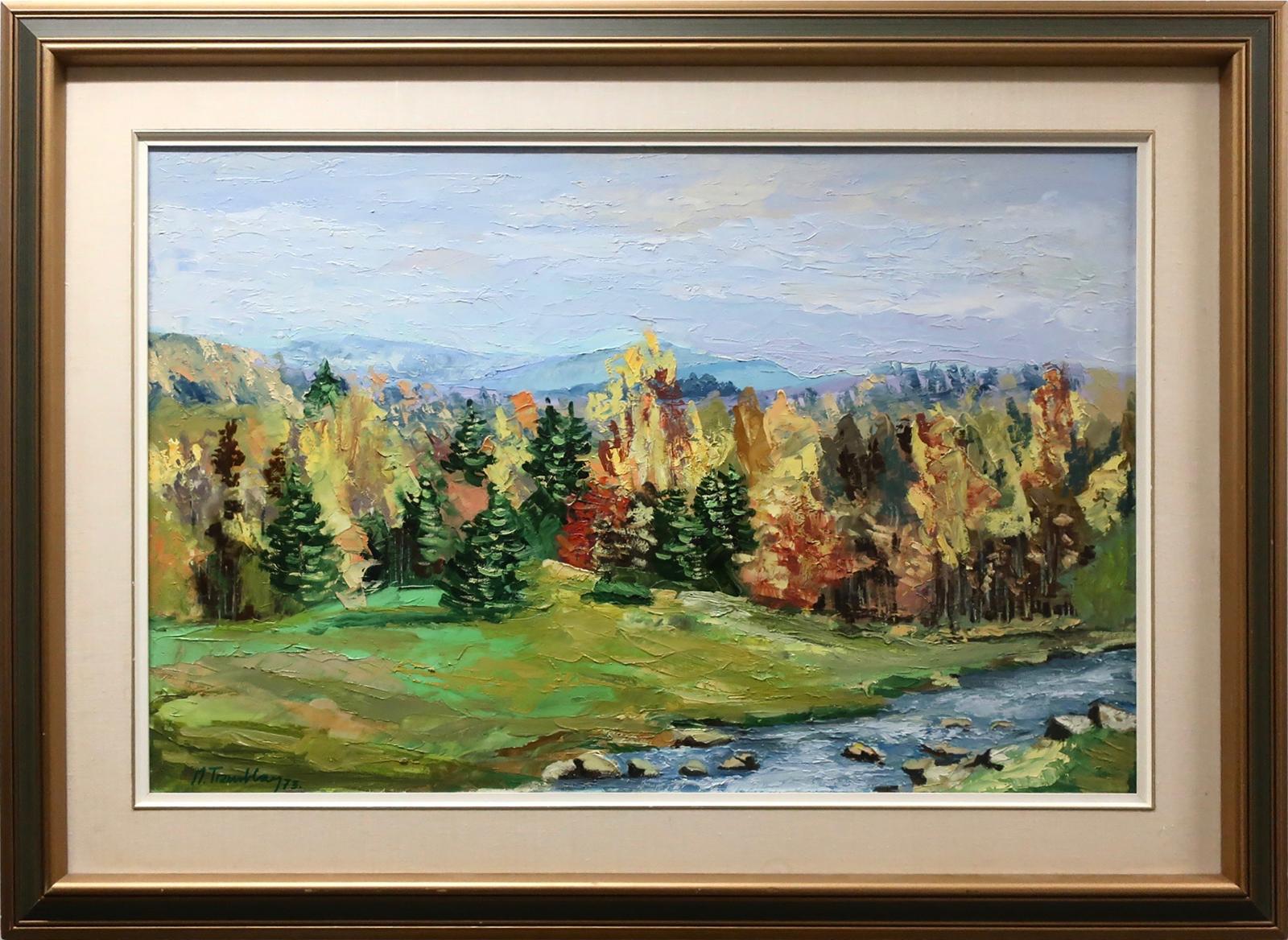 M. Tremblay - Untitled (Fall Landscape With  River)