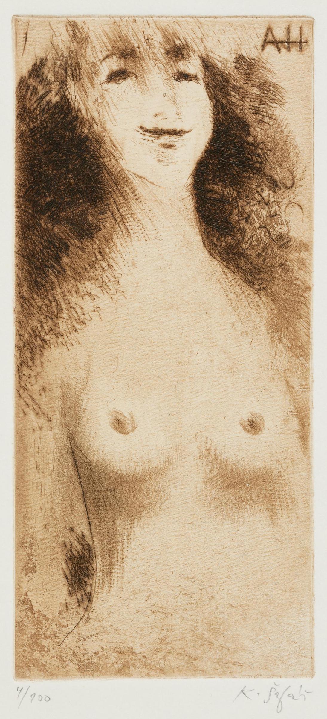 Karel Safar (1938-2016) - Smiling Nude