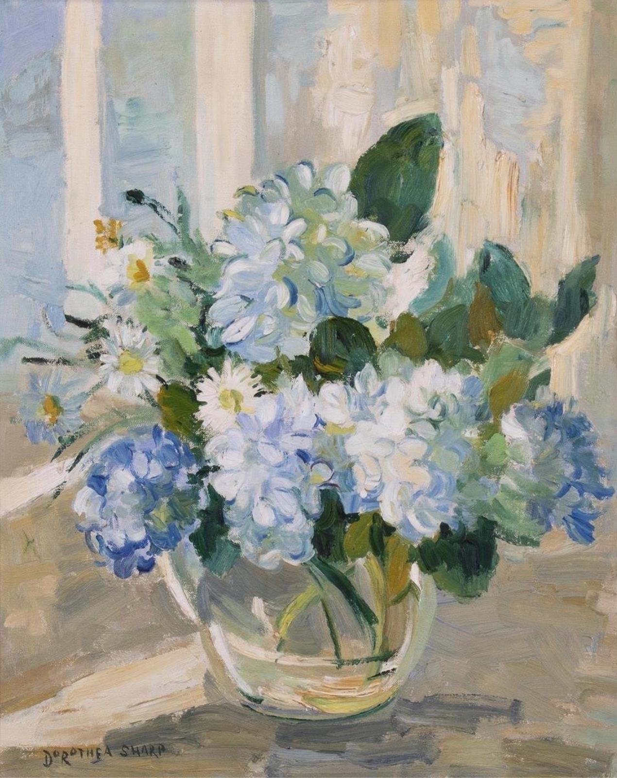 Dorothea Sharp (1874-1955) - Still Life - Flowers In A Glass Jug