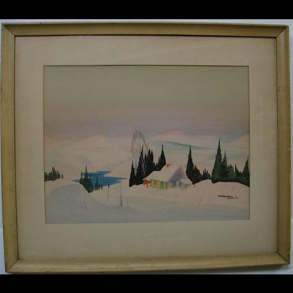 Graham Norble Norwell (1901-1967) - Snow Covered Cabin - Laurentians