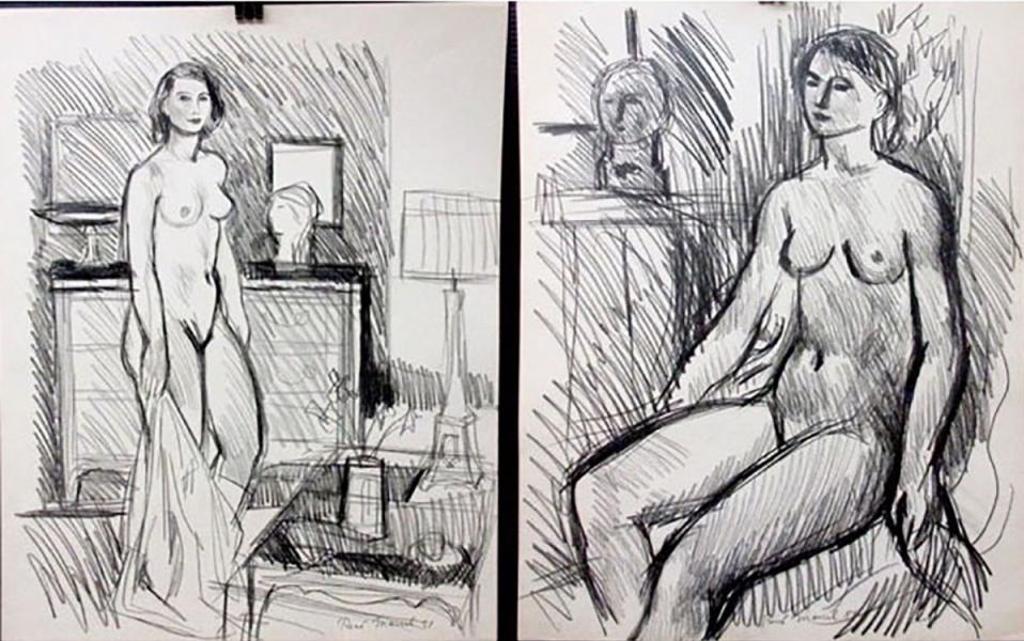 Rene Marcil (1917-1993) - Standing Nude & Seated Nude