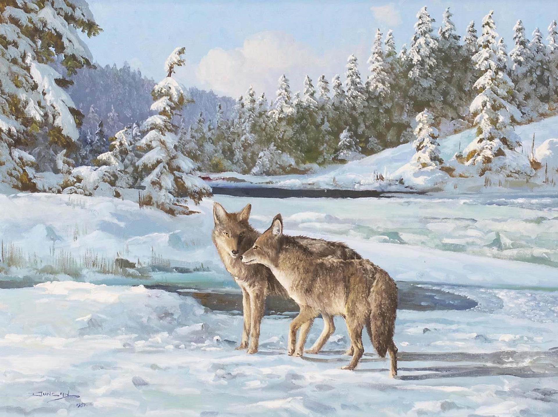 Duncan Mackinnon Crockford (1922-1991) - Coyote Friends; 1987
