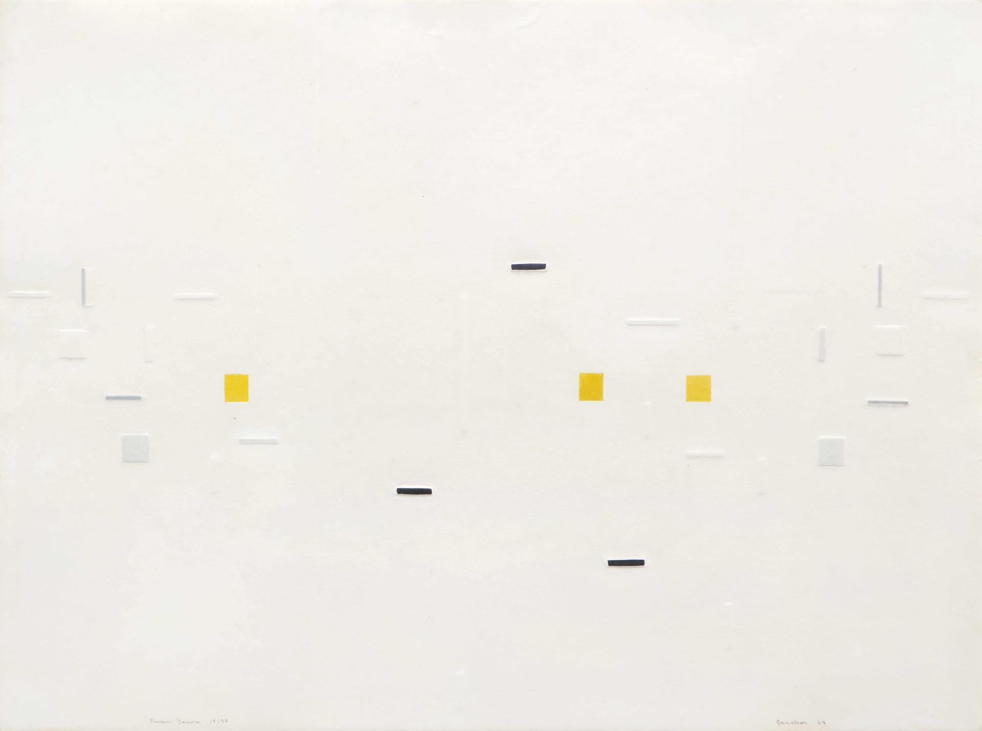 Yves Gaucher (1934-2000) - Fugue jaune, 1963