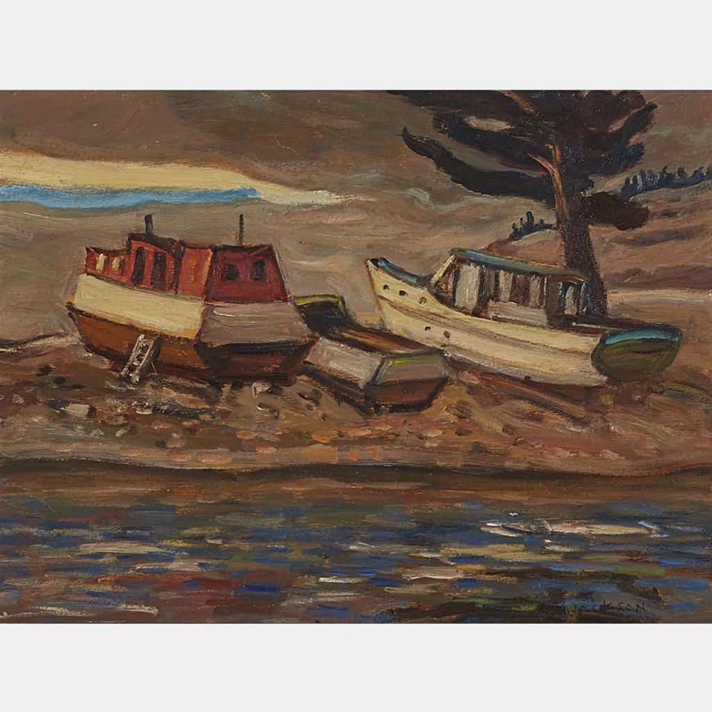 Alexander Young (A. Y.) Jackson (1882-1974) - Boats At Montreal River, Lake Superior