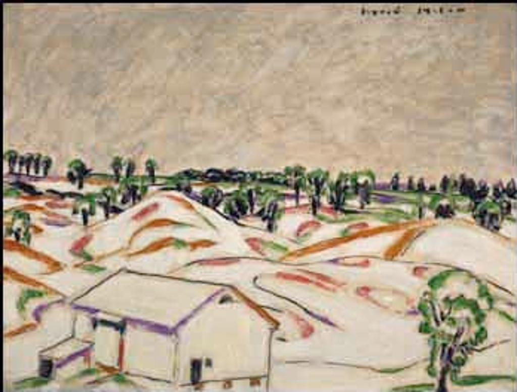 David Browne Milne (1882-1953) - Landscape with Barn, Palgrave, Ontario