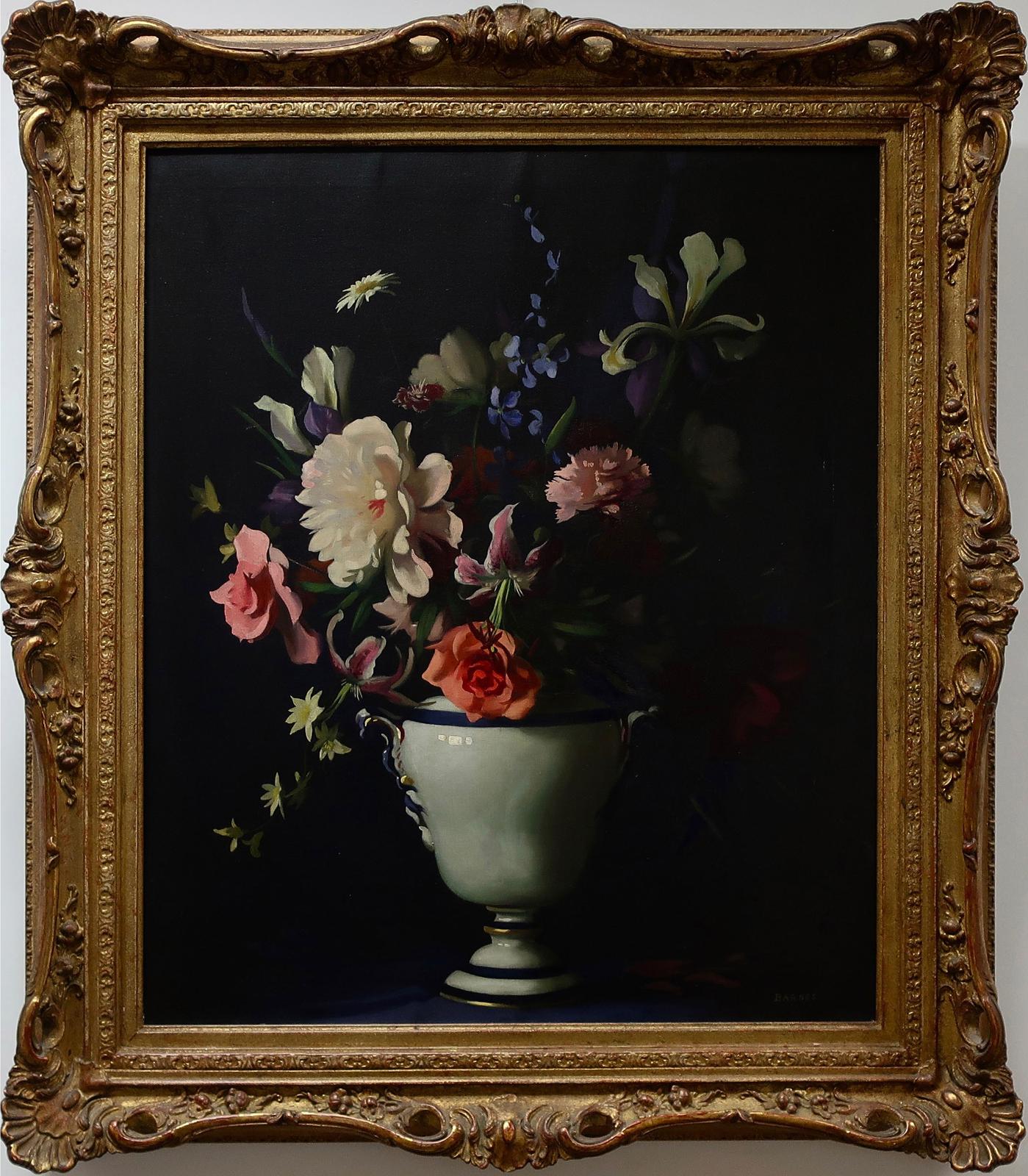 Archibald George Barnes (1887-1972) - Mixed Bouquet In A Porcelain Urn