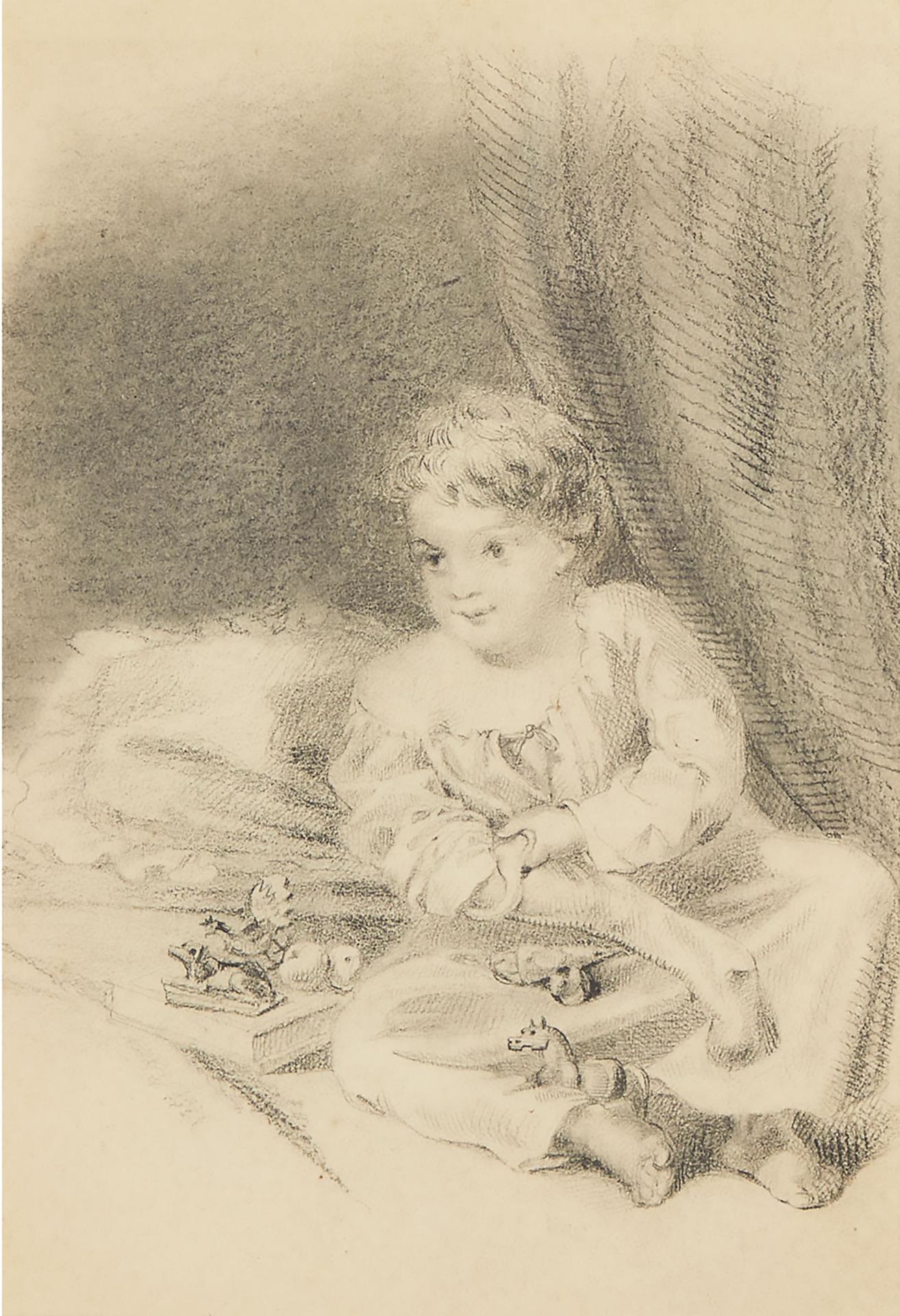 Lilly Martin Spencer - Portrait Of A Child With Their Toys