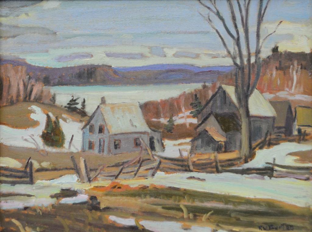 Ralph Wallace Burton (1905-1983) - Lac Lemoine Near Du Hamel, Quebec. circa 1960s