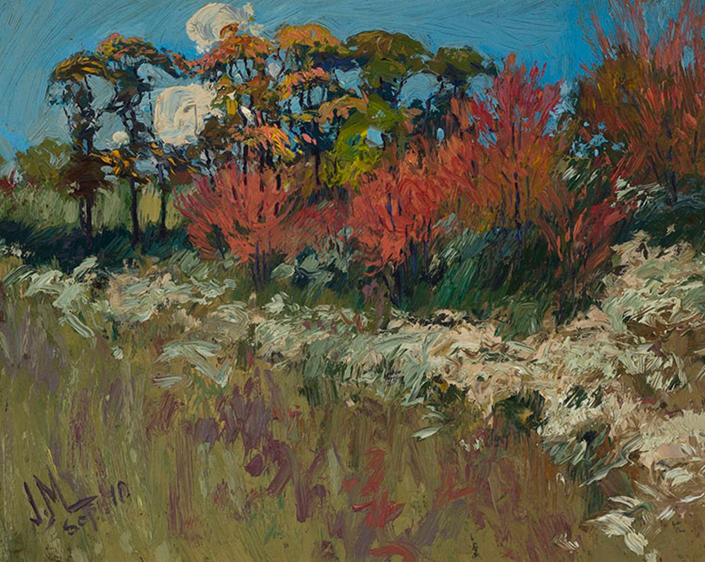 James Edward Hervey (J.E.H.) MacDonald (1873-1932) - Fall Colour Near High Park