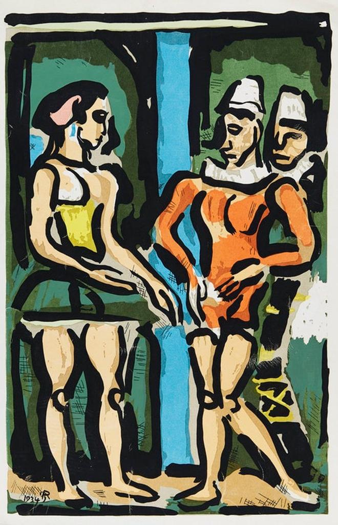 Georges Rouault (1871-1958) - Harlequins and Ballerina