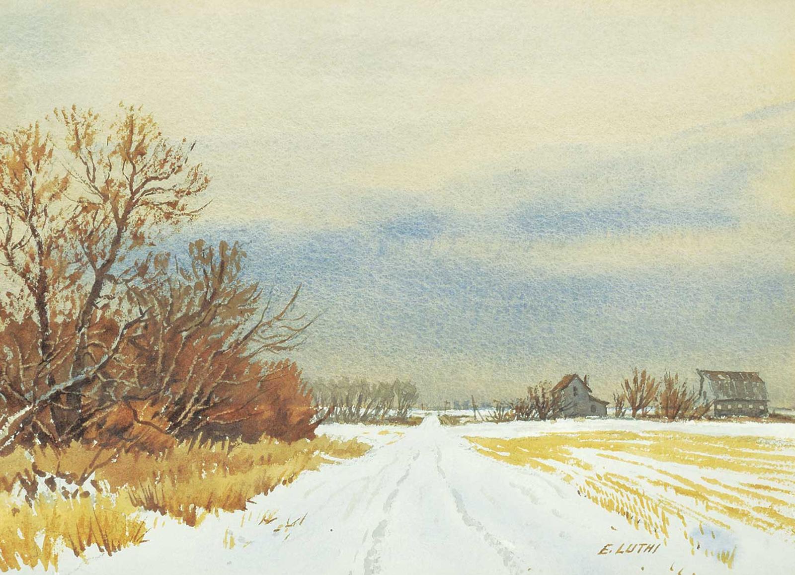 Ernest (Ernie) Luthi (1906-1983) - Untitled - The Road Home