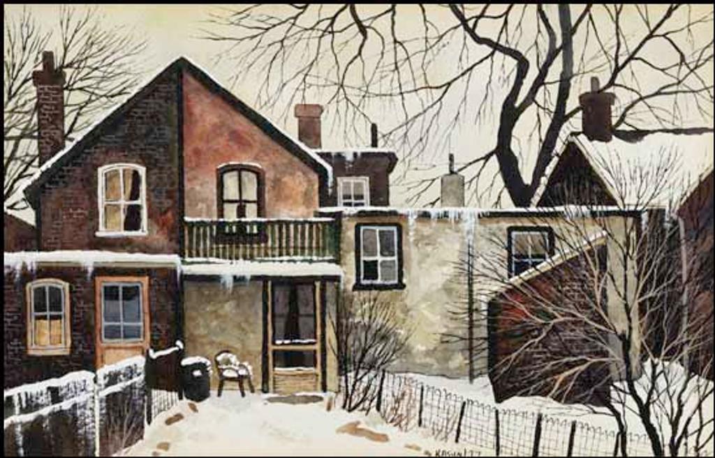 John Kasyn (1926-2008) - Winter, Sunday on Cecil St.
