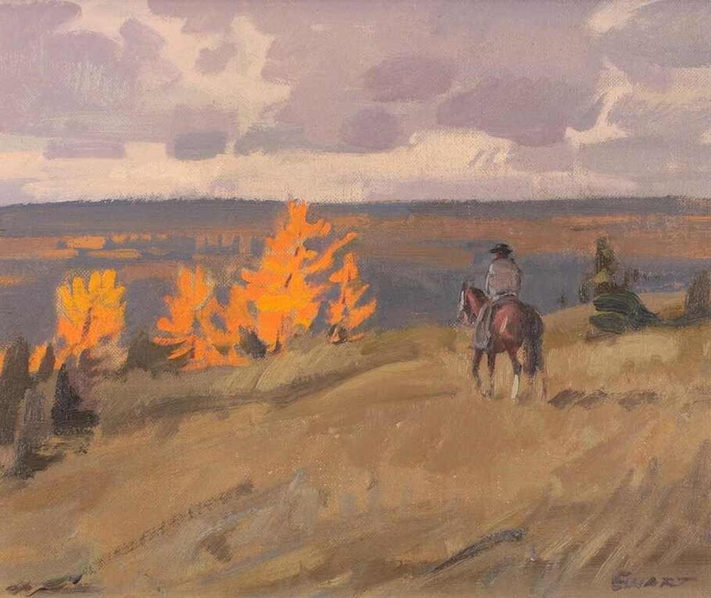Peter Maxwell Ewart (1918-2001) - Looking For Strays (Autumn North Of Quesnel B.C.)