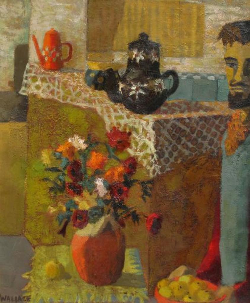 Marjorie Wallace (1925-2005) - Man With Flowers