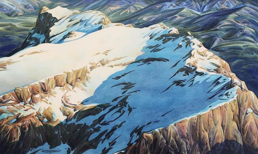 Rene Thibault (1947) - Above Castle Mountain #3