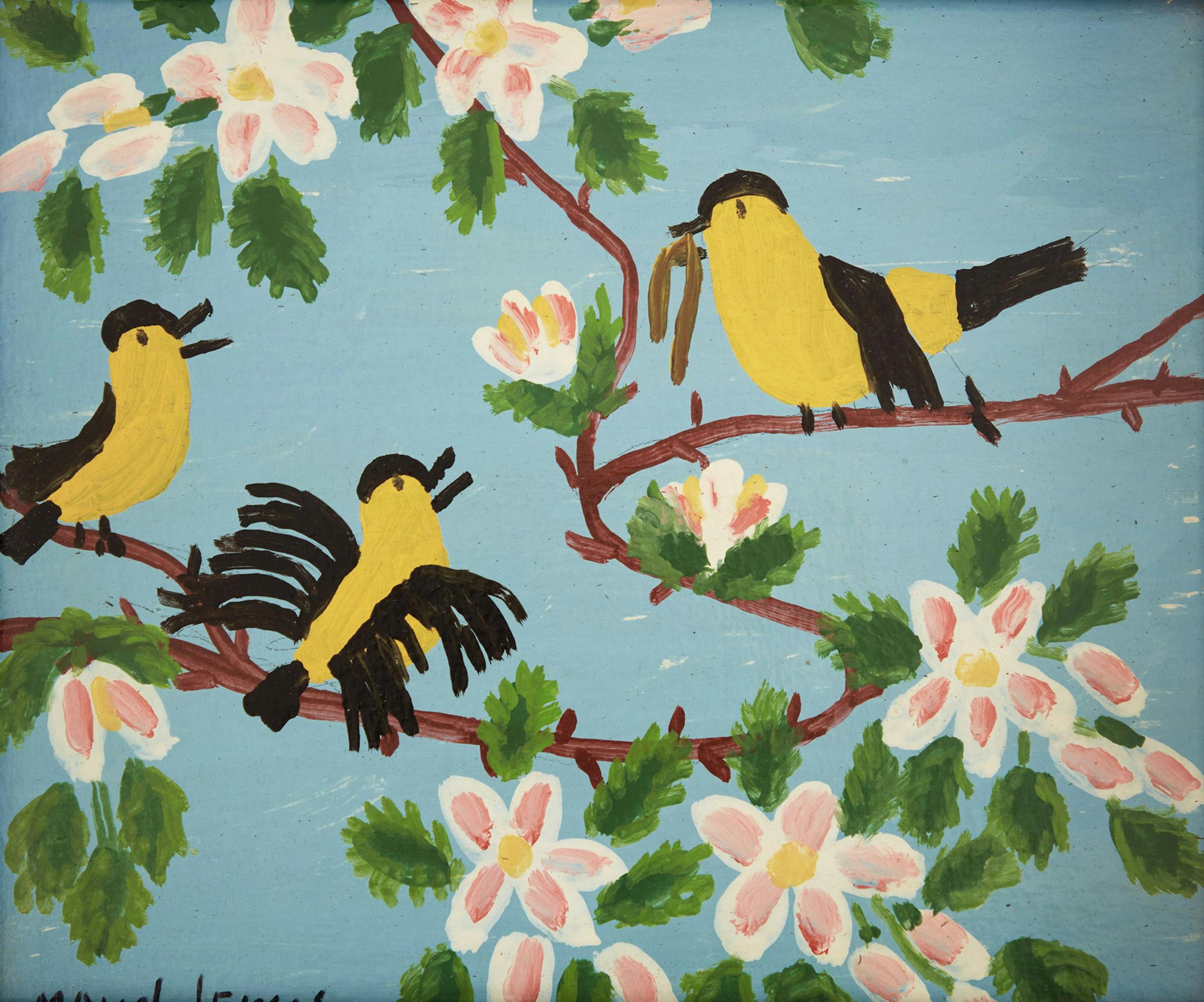 Maud Kathleen Lewis (1903-1970) - Three Birds