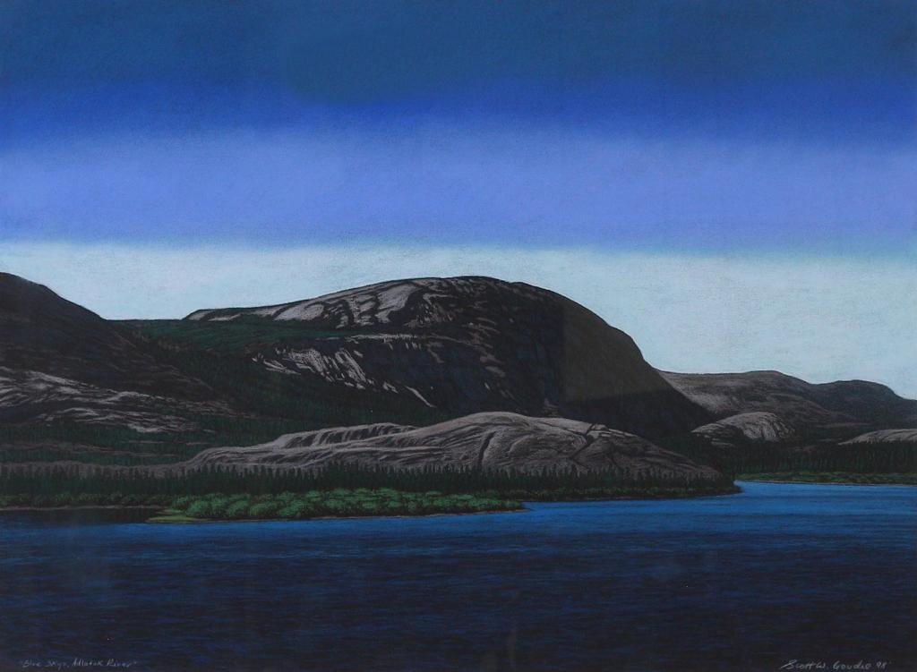 Scott W. Goudie (1955) - Blue Sky, Adlatok River; 1998