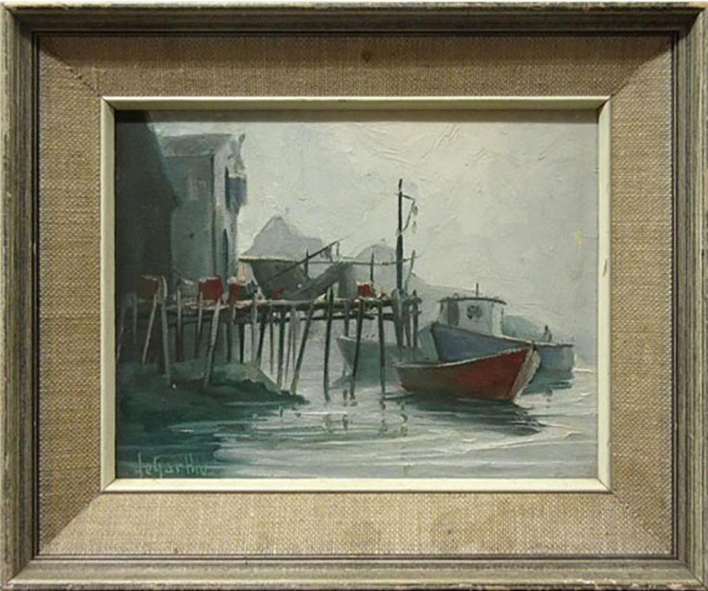 William Edward de Garthe (1907-1983) - Peggy's Cove In The Mist