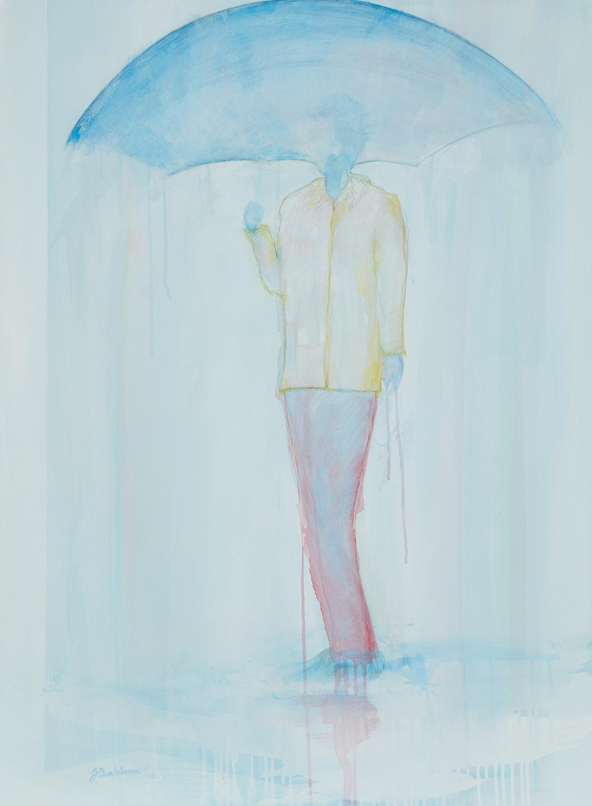 Jonathan Dunkelman - Man With Umbrella, 2013