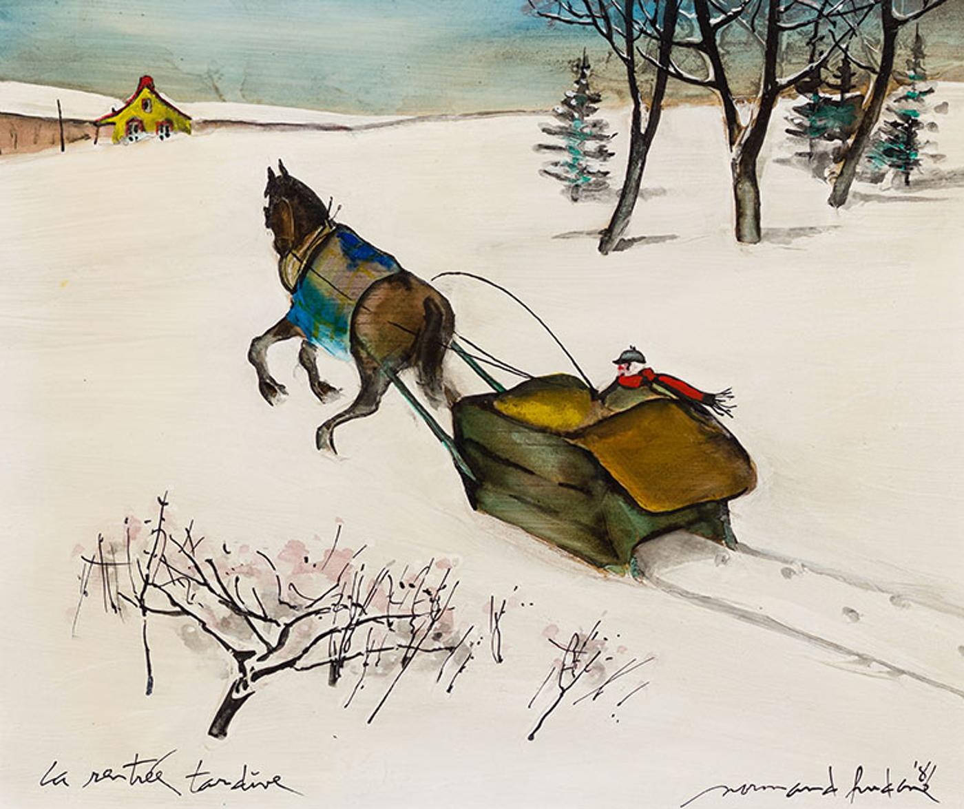 Normand Hudon (1929-1997) - La rentrée tardive