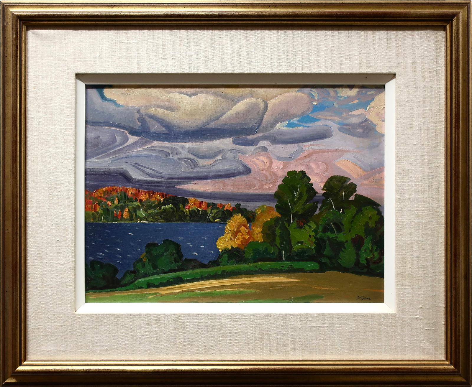 John (Jack) Wilson Mclaren (1896-1988) - Untitled (Fall Lake Scene With Swirling Skies)