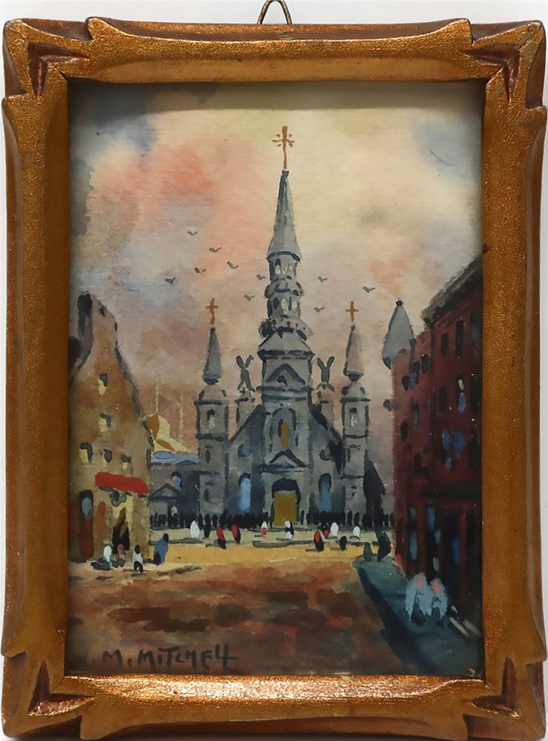 Willard Morse Mitchell (1879-1955) - Bonsecours Church Of Montreal, P.Q. Canada