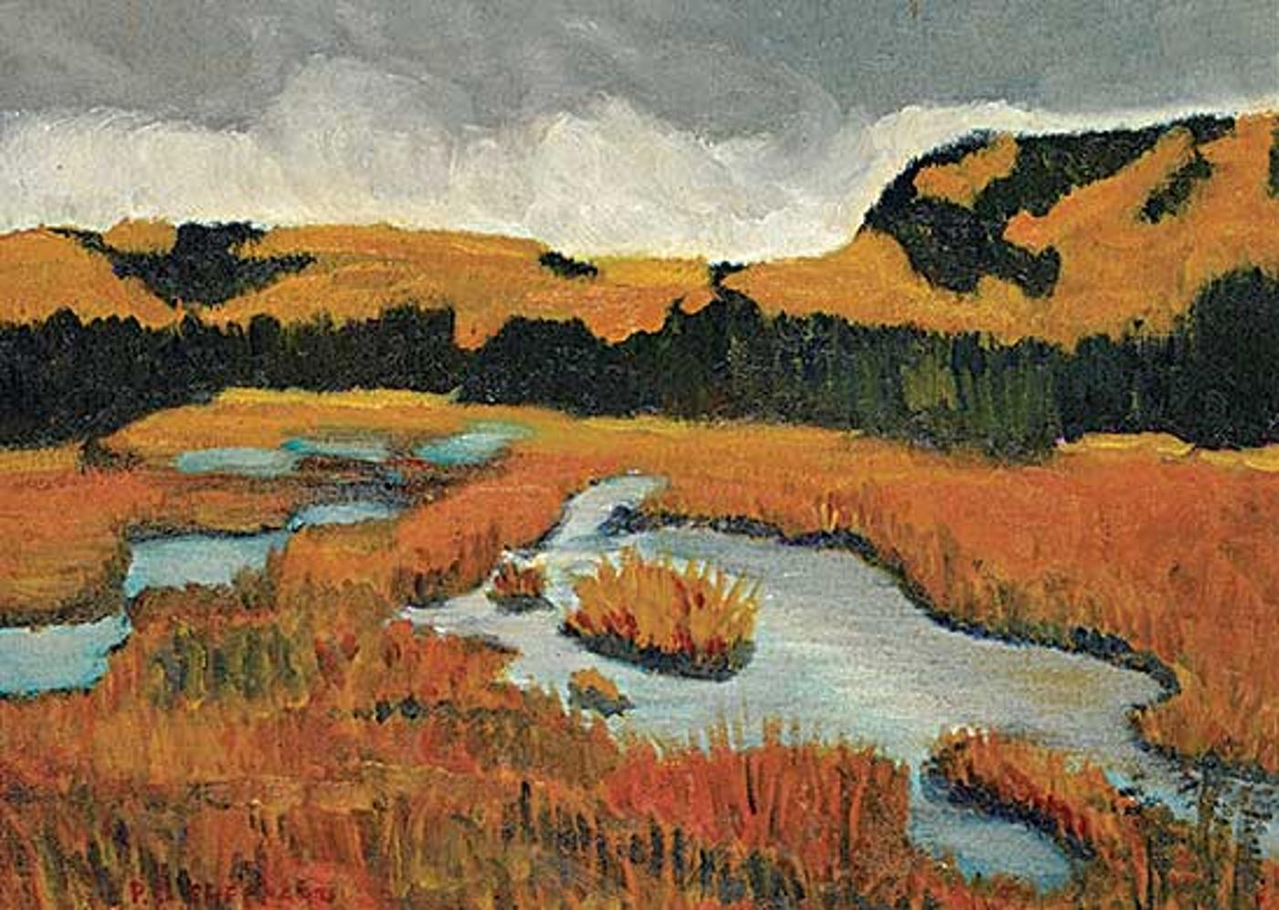 Peter Clapham (P.C.) Sheppard (1882-1965) - Untitled - Autumn Marsh