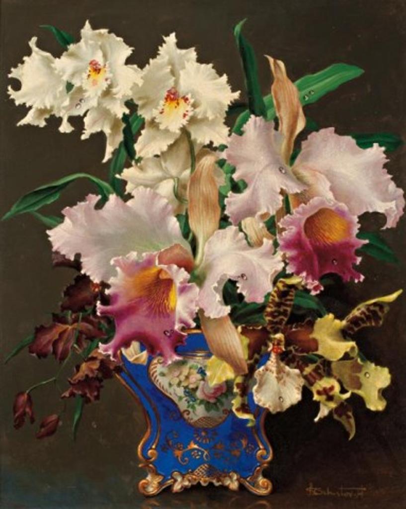 Lev Tchistovsky (1902-1969) - Floral Bouquet with Orchids
