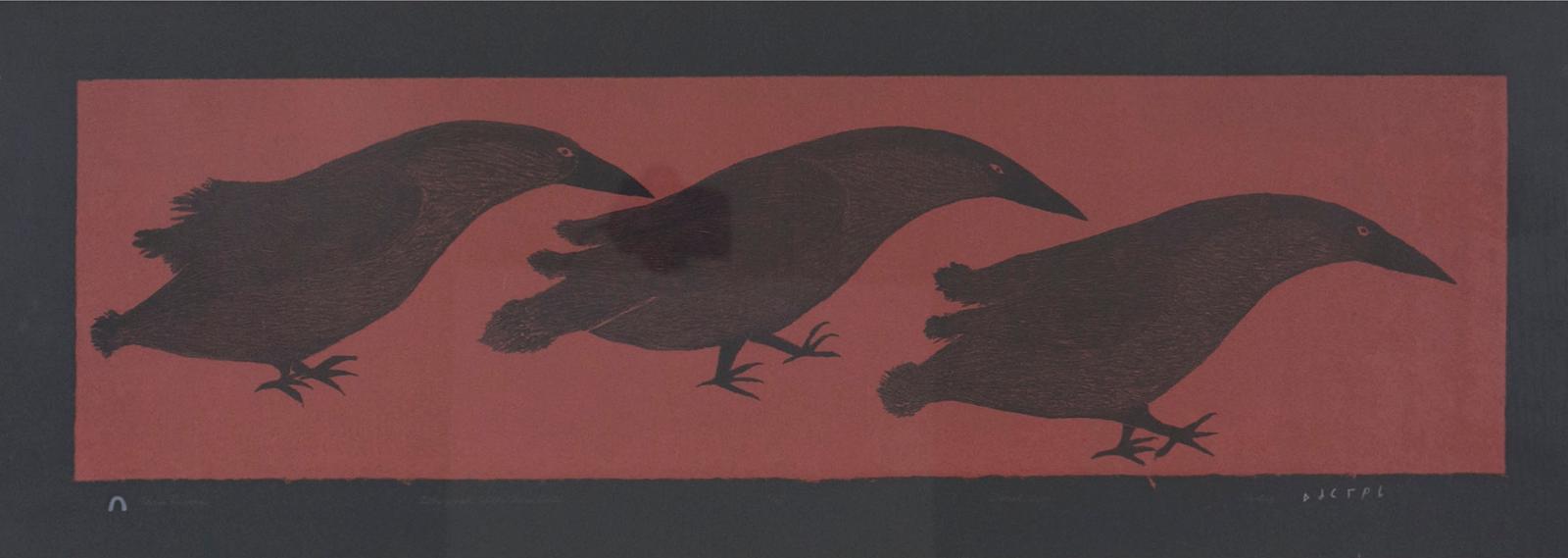 Ohotaq (Oqutaq) Mikkigak (1936-2014) - Three Ravens, 2001
