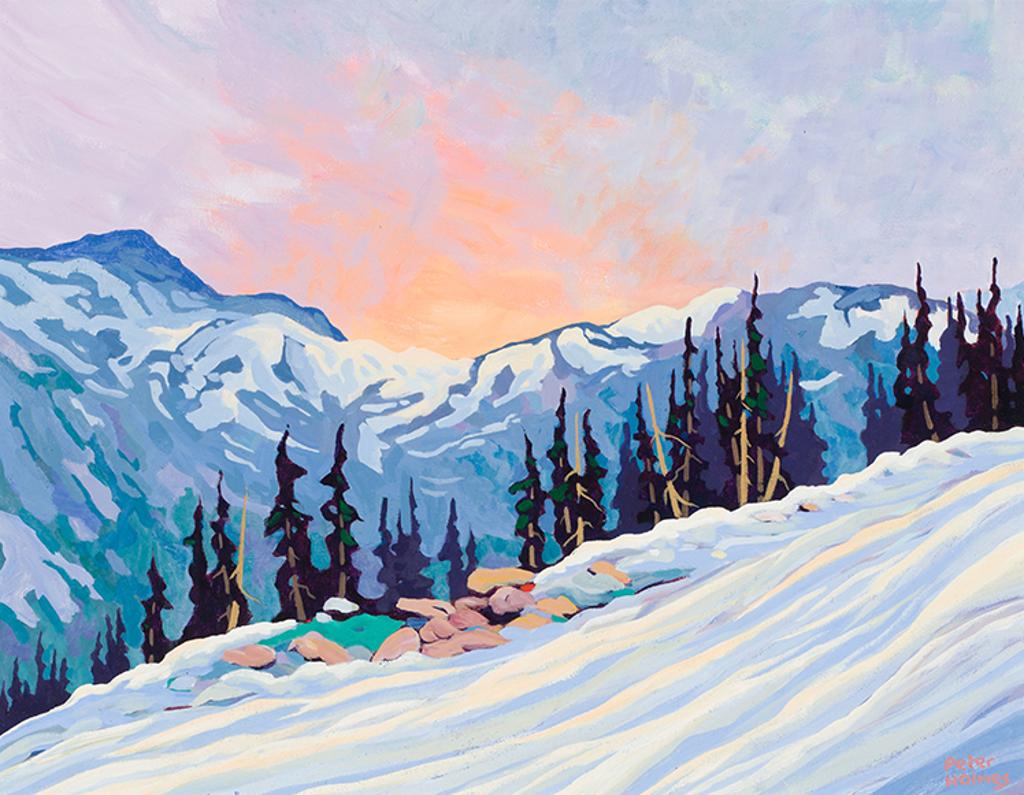 Peter Holmes (1943) - Whistler Sunset, Whistler, BC, Canada