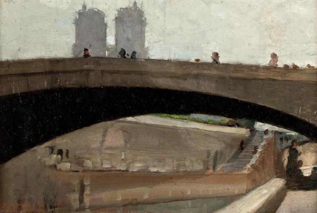 George Agnew Reid (1860-1947) - Crosing the Seine