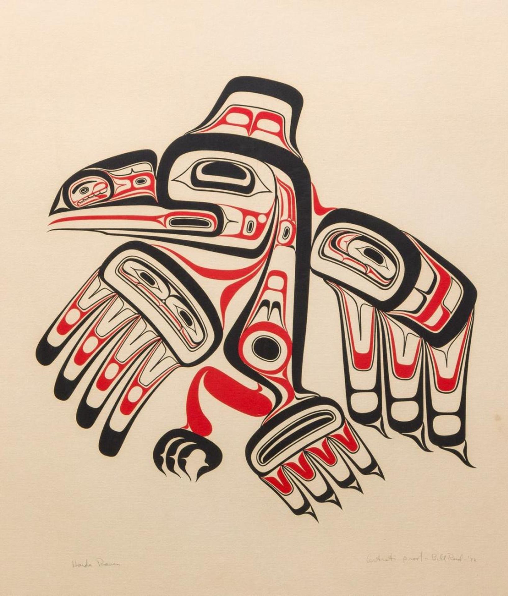 Bill (William) Ronald Reid (1920-1998) - Haida Raven- Xuuya