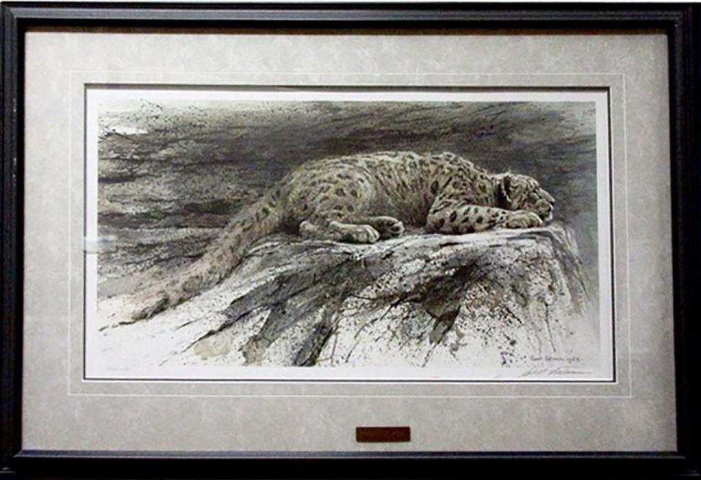 Robert Mclellan Bateman (1930-1922) - Reclining Snow Leopard