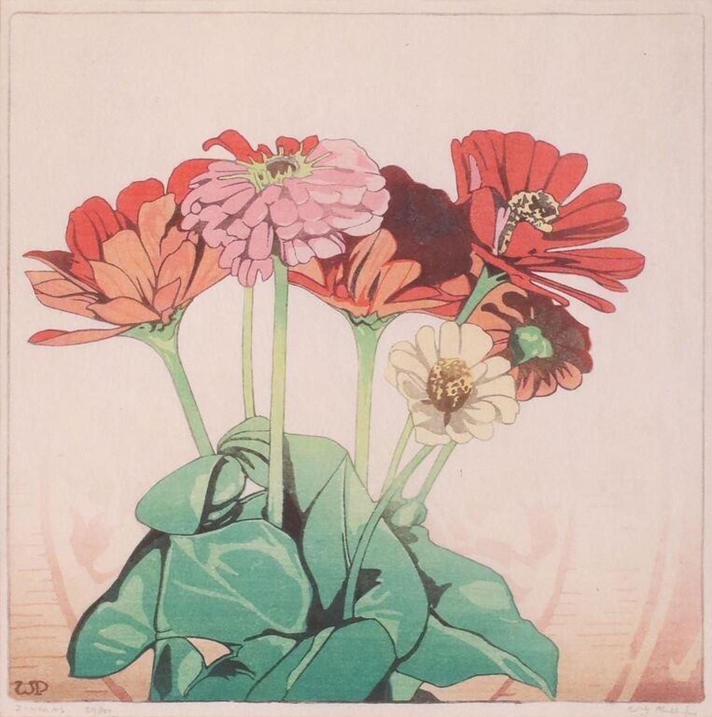 Walter Joseph (W.J.) Phillips (1884-1963) - Zinnias; 1928