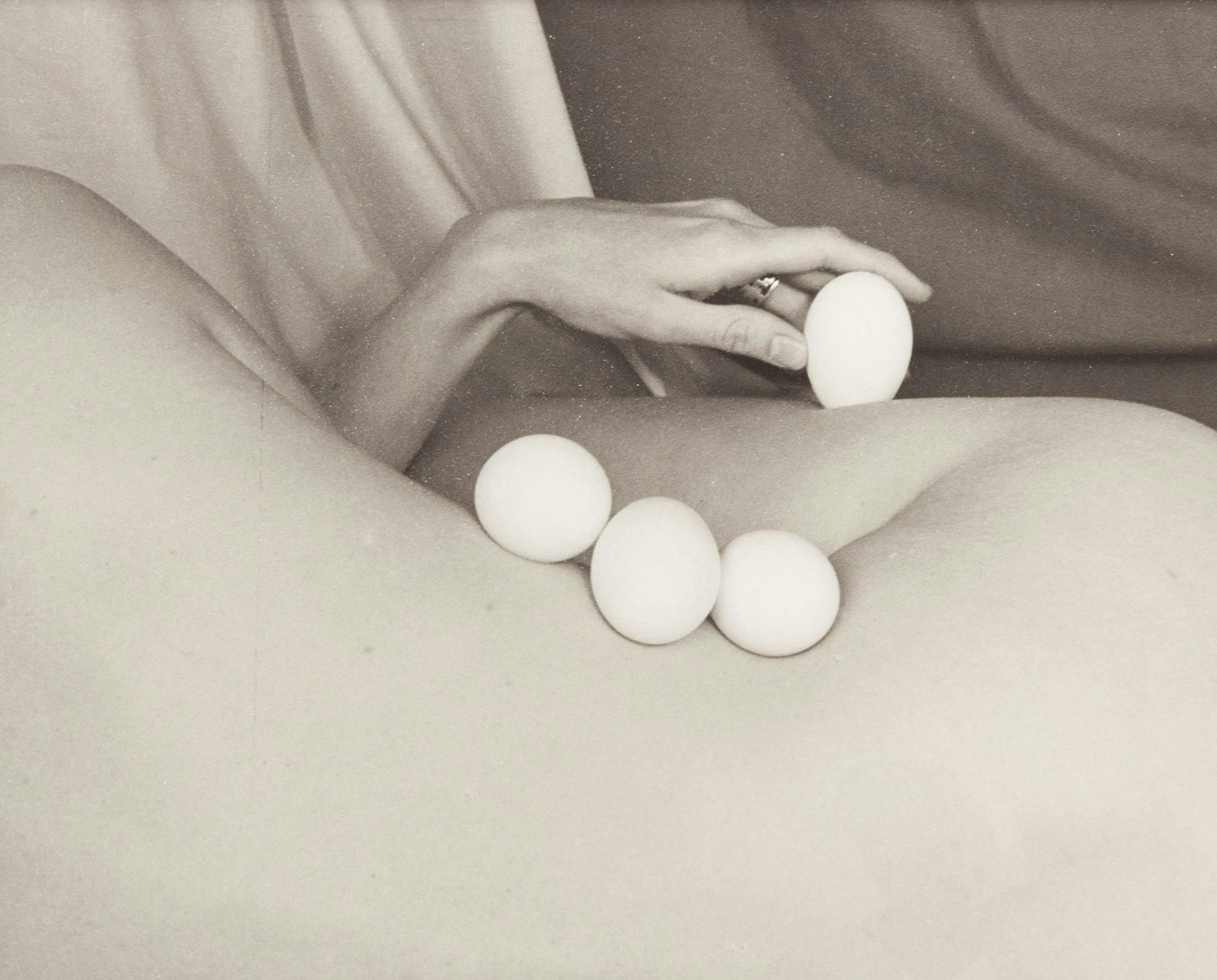 Ney Tait Fraser - Four Views (Nude Crouched by a Rock, Dune 03, Flimsey and Temple of Eggs)