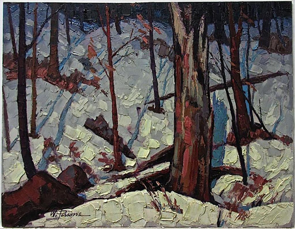 William (Bill) Parsons (1909-1982) - Algonquin Park Hillside - Early March