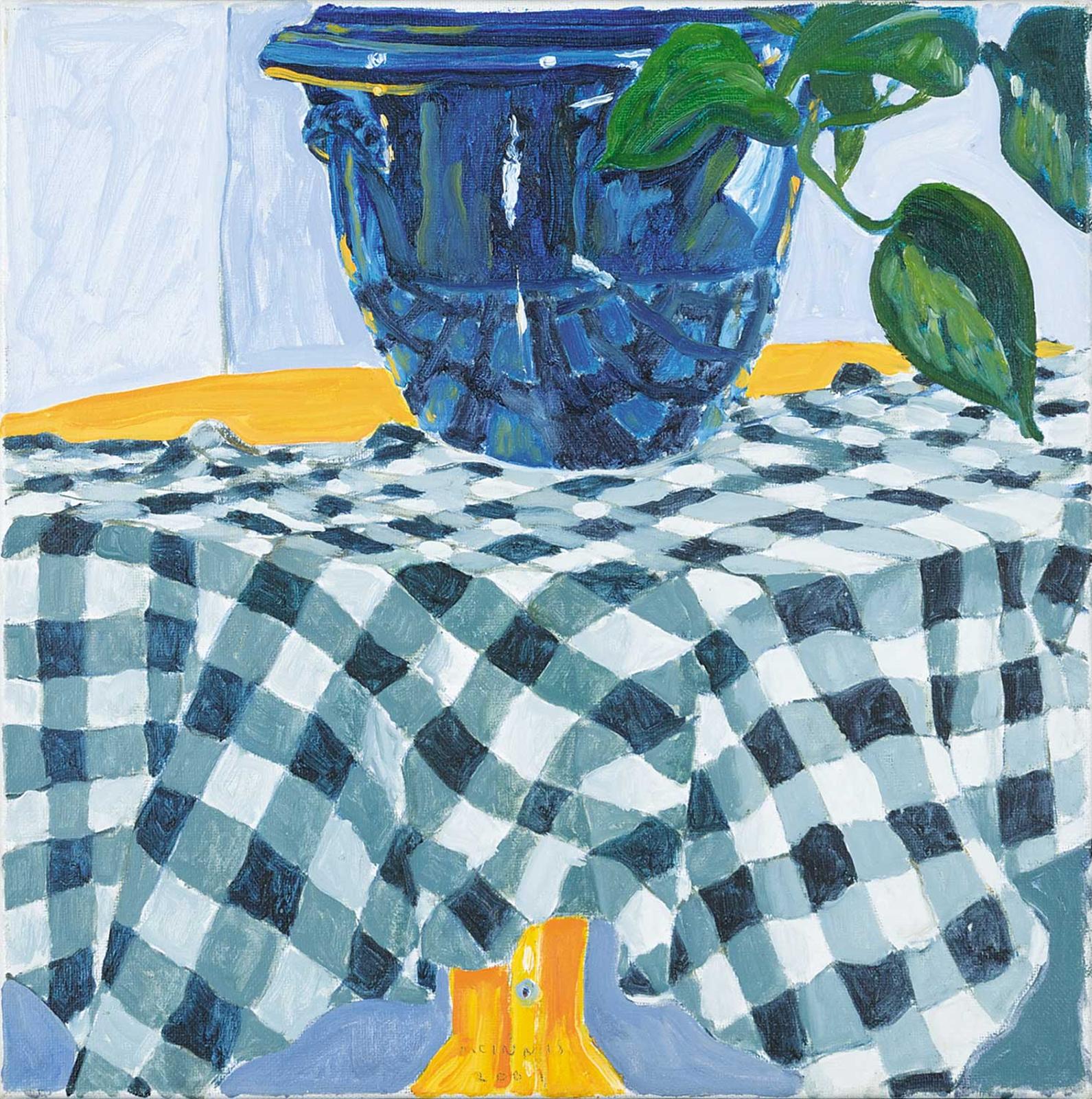 Robert F.M. McInnis (1942) - Untitled - Checkered Tablecloth