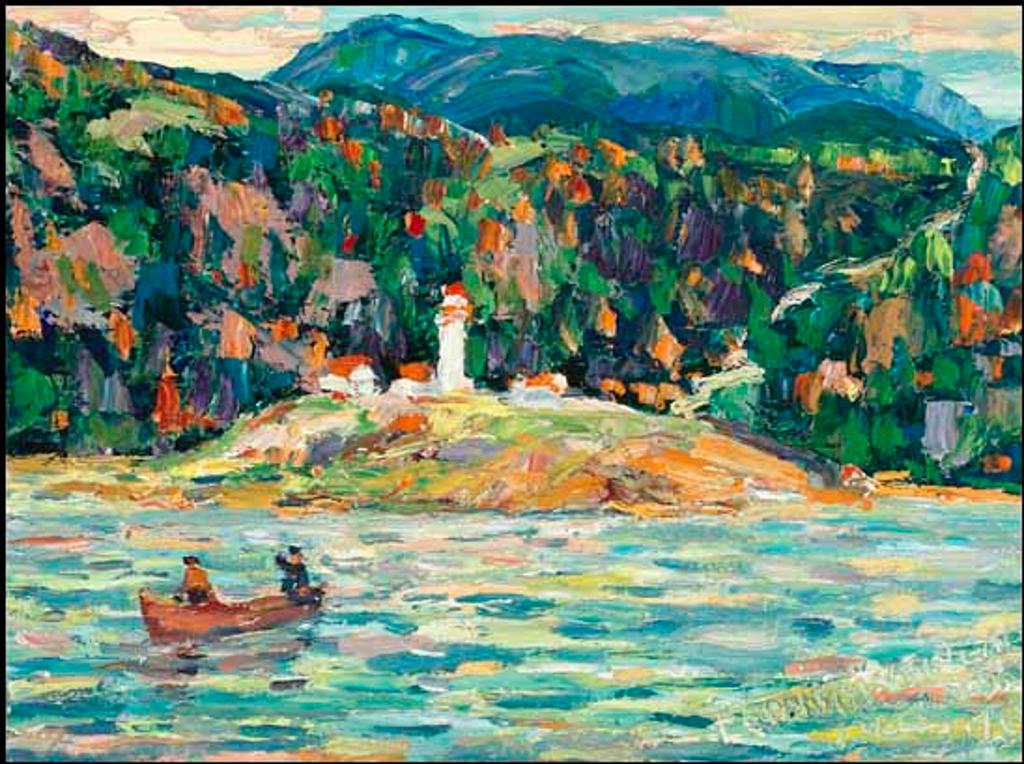 Fleurimond Constantineau (1905-1981) - La Côte-Nord, vue du St-Laurent, près des Escoumins