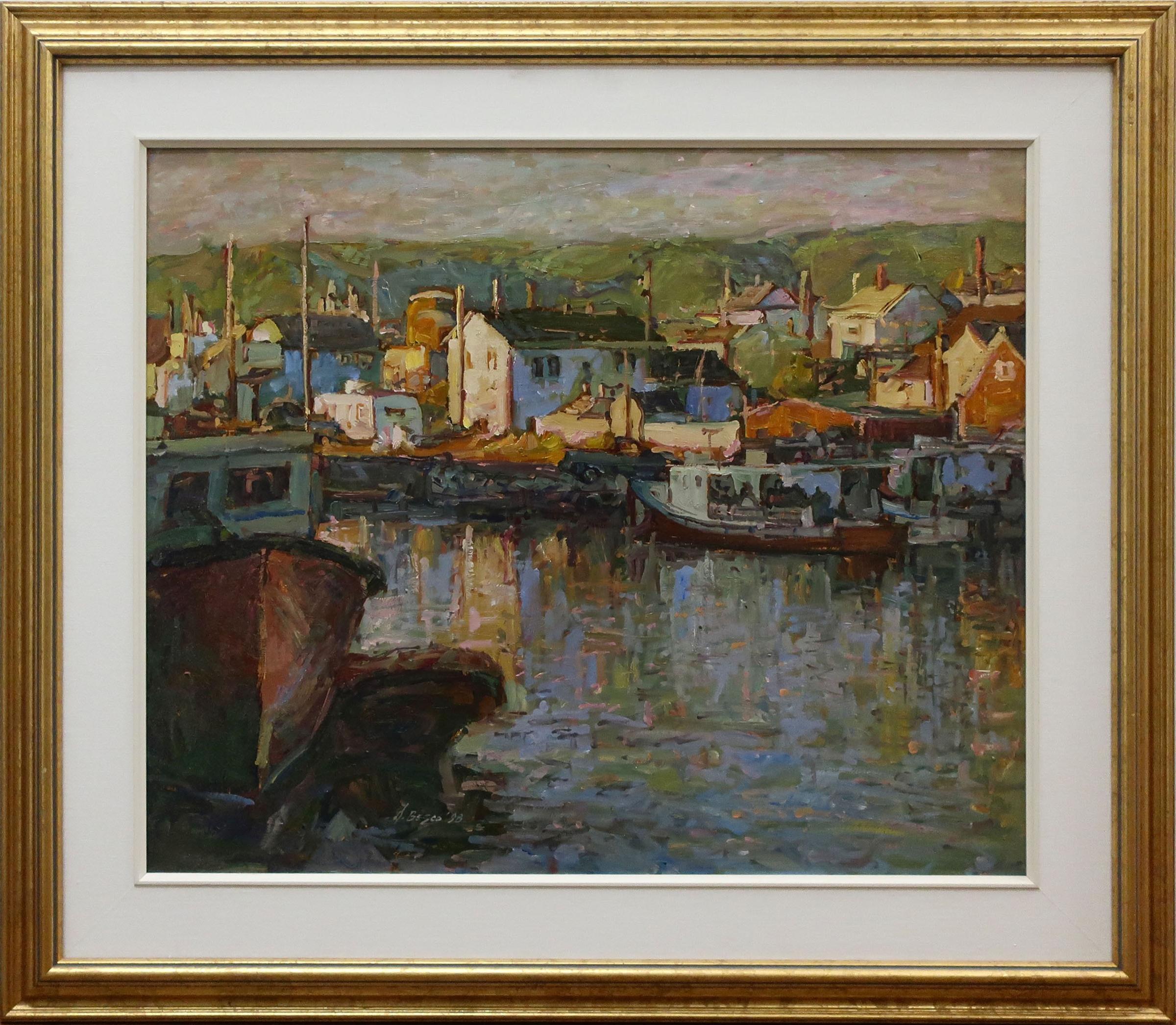 Donald Besco (1941) - Untitled (Harbour Study)