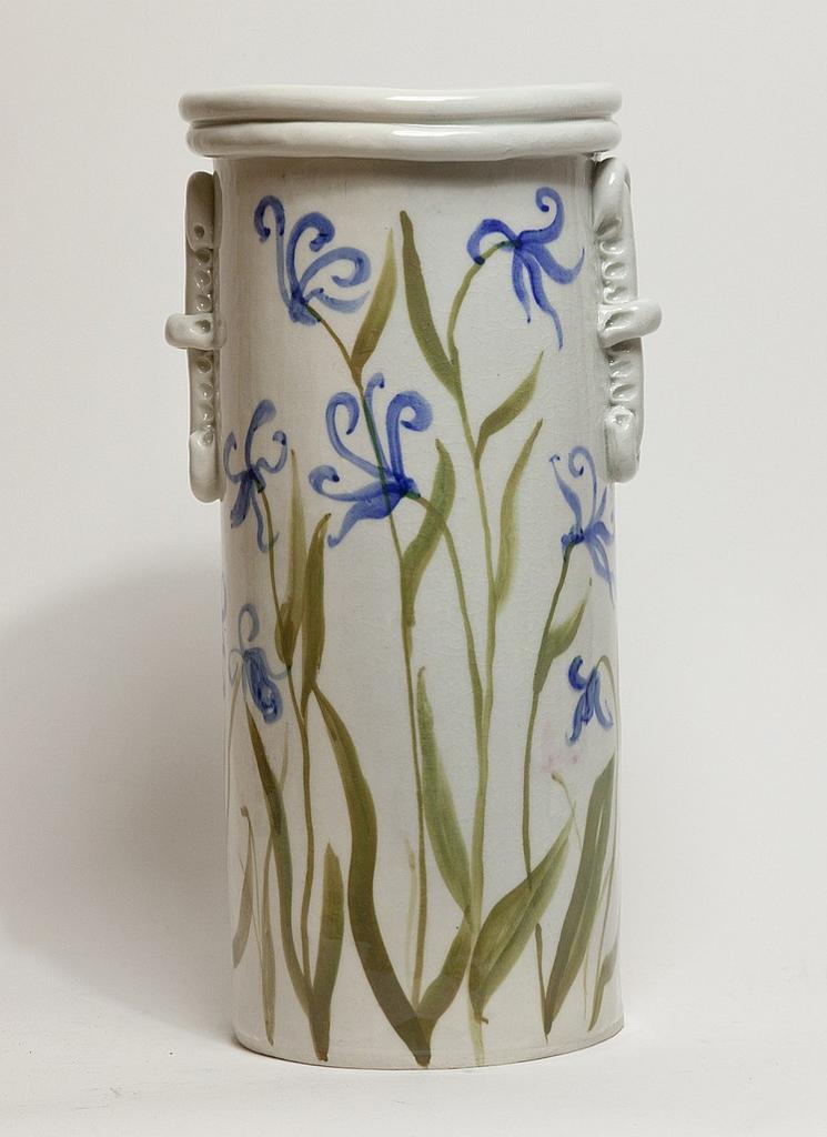 Maria Gakovic (1913-1999) - Untitled - Untitled (Tall ceramic container with flowers)