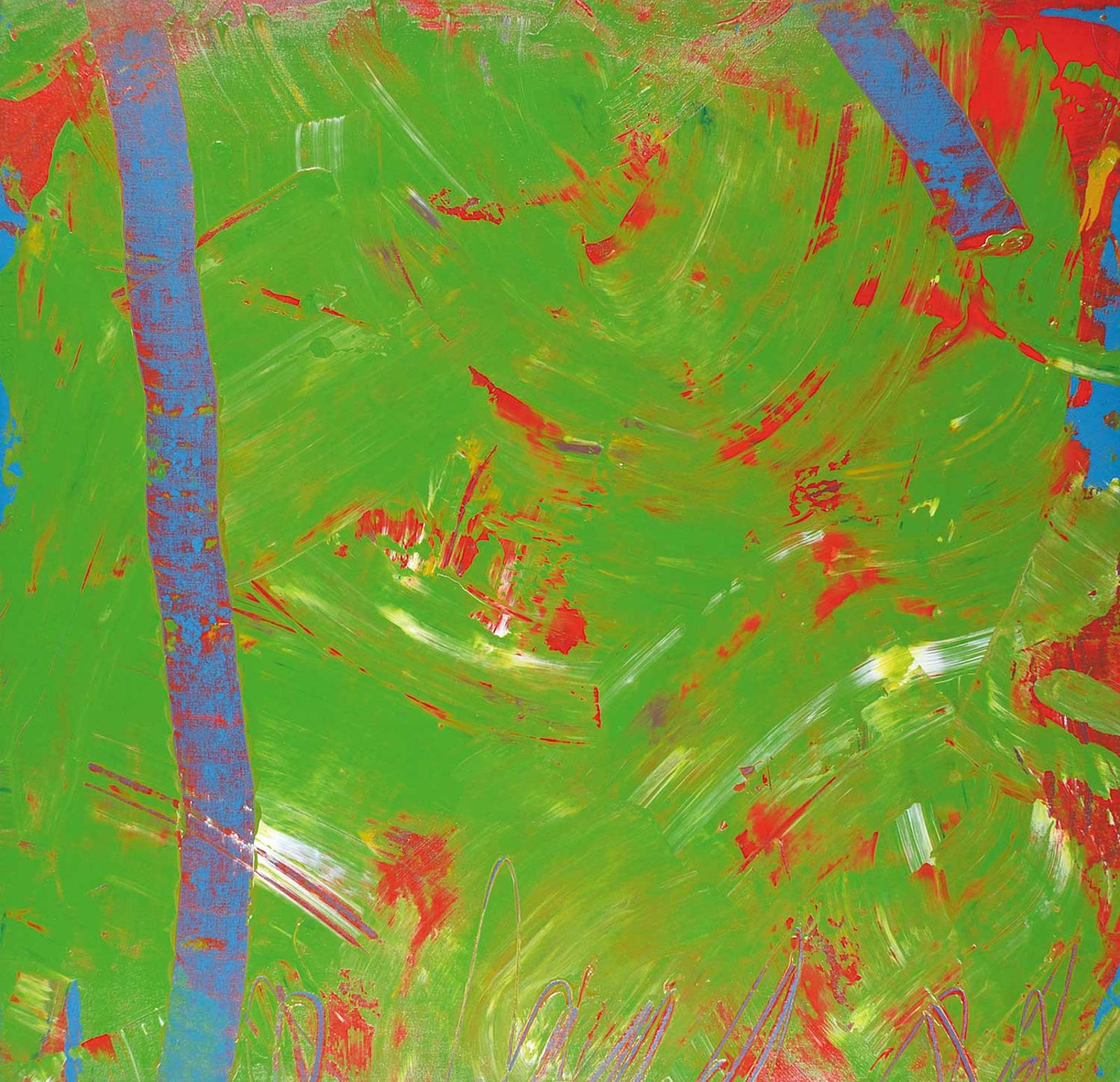 Peter G. MacKendrick (1953-2012) - Untitled - Green and Red Abstract