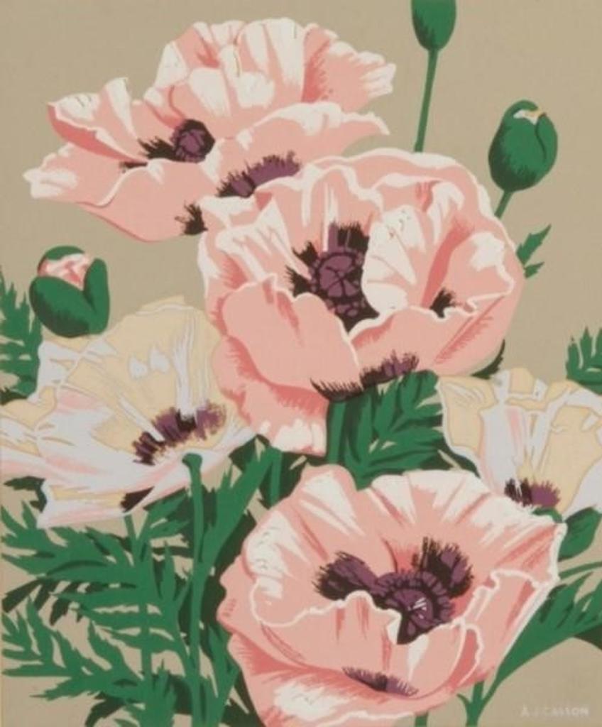 A.J. Casson (1898-1992) - Pink Poppies