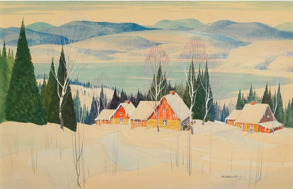Graham Norble Norwell (1901-1967) - Cottages In Winter