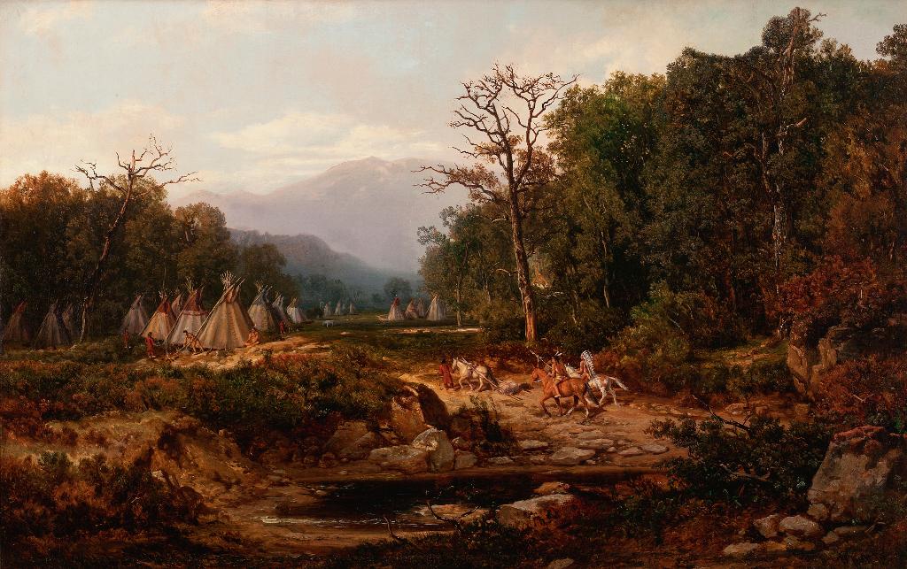 Otto Rheinhold Jacobi (1812-1901) - Indian Encampment