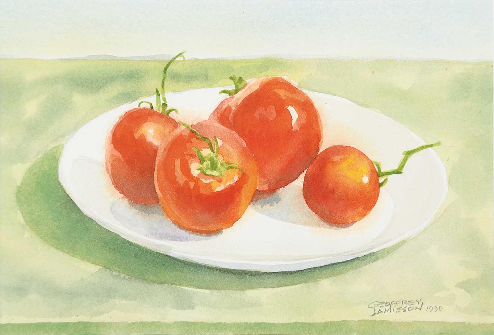 Geoffrey James (1942) - Untitled - Plate of Tomatoes