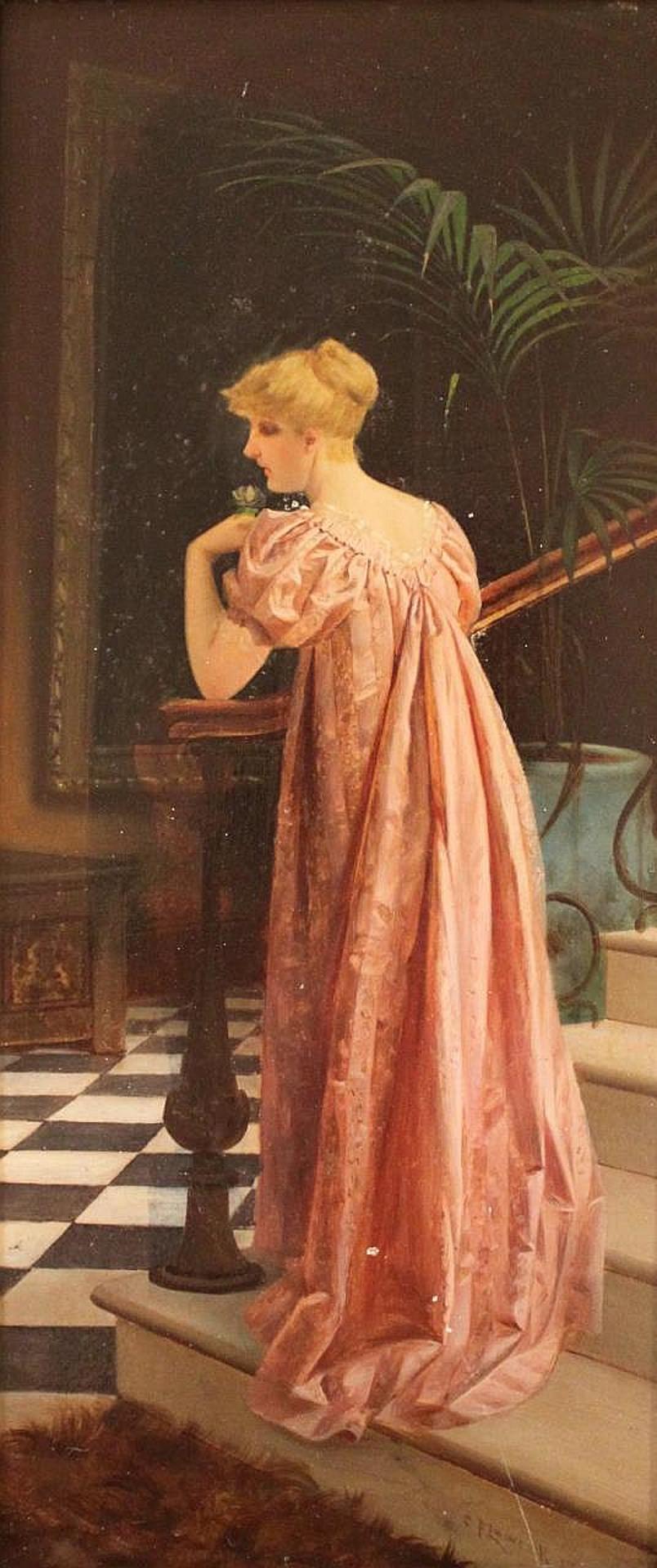 Charles Frederick Lowcock (1878-1922) - Portrait of a Lady